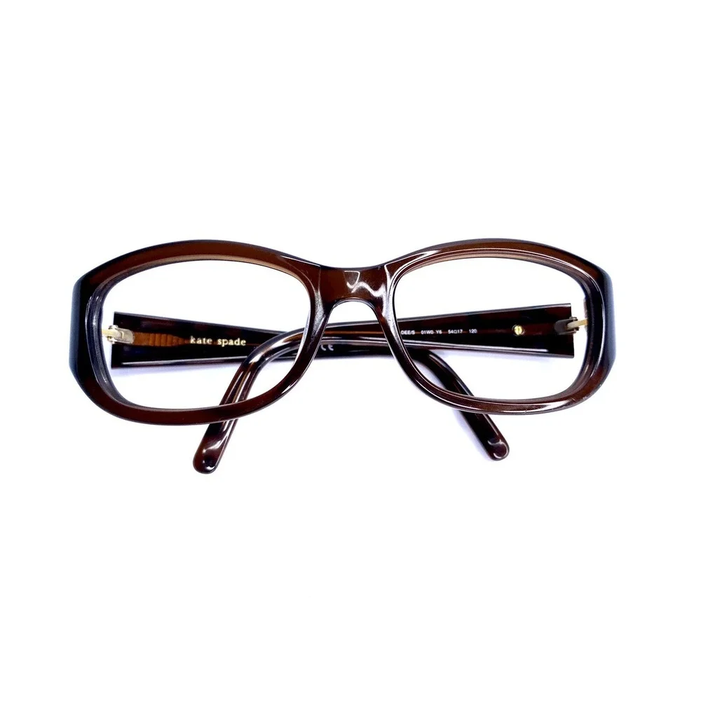 Kate Spade NY Brown Tortoise Oval Wrap Frame Glasses Italy DEE/S 01W0 54 17 120